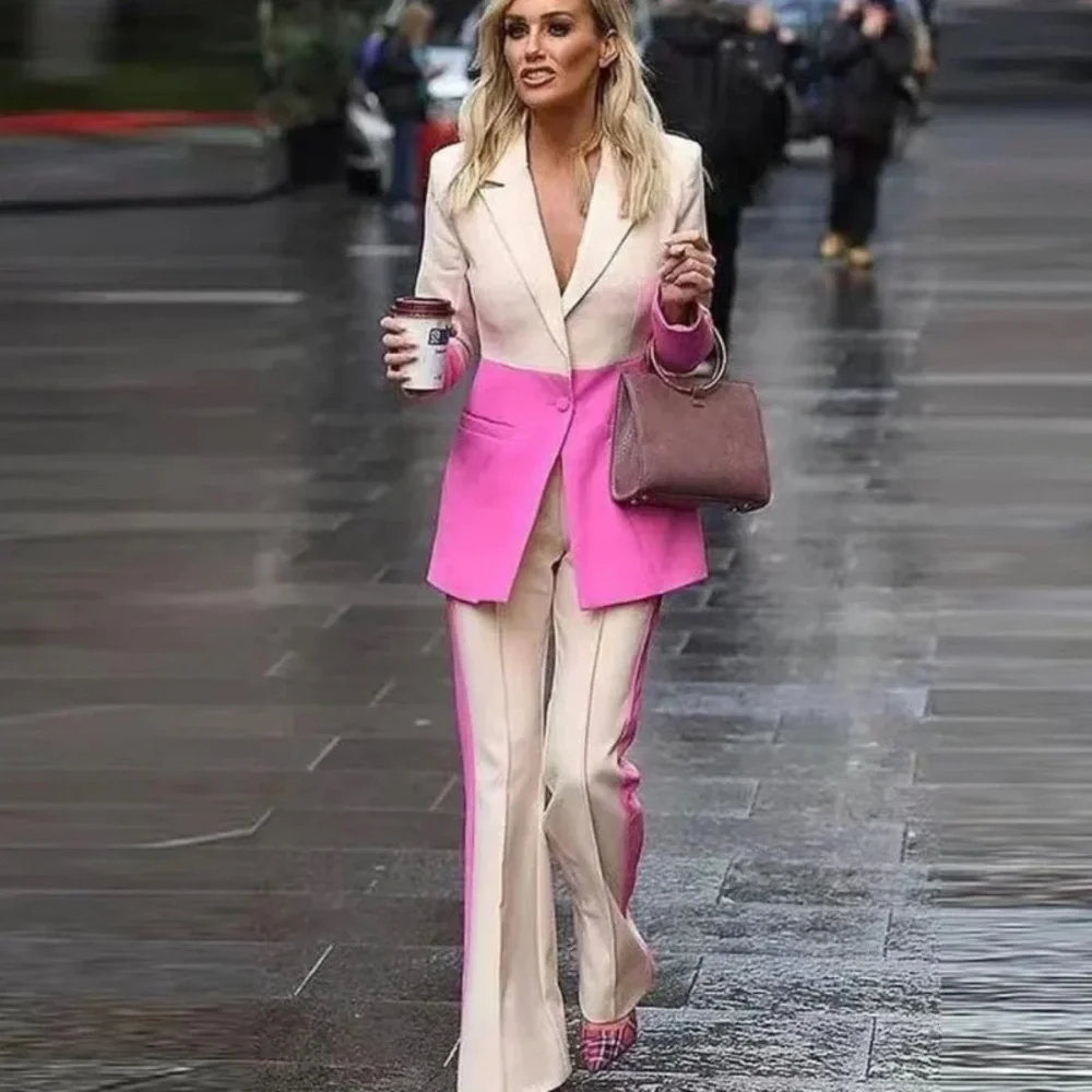 Colorblock Pageant Interview Suit - Picture 8 of 8